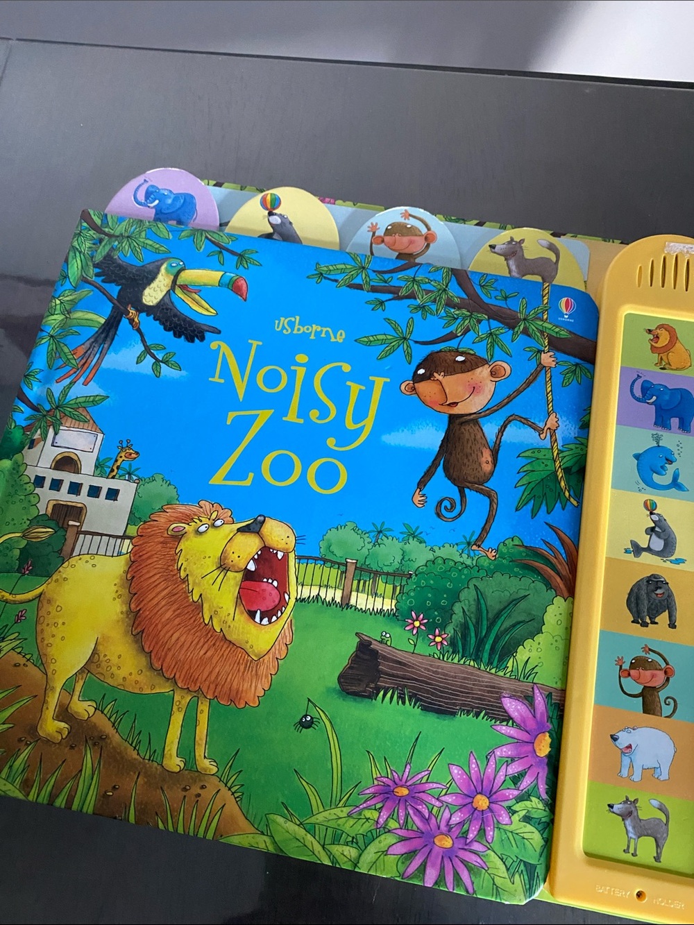 Usborne Noisy Zoo Sound Book kids early learning animals